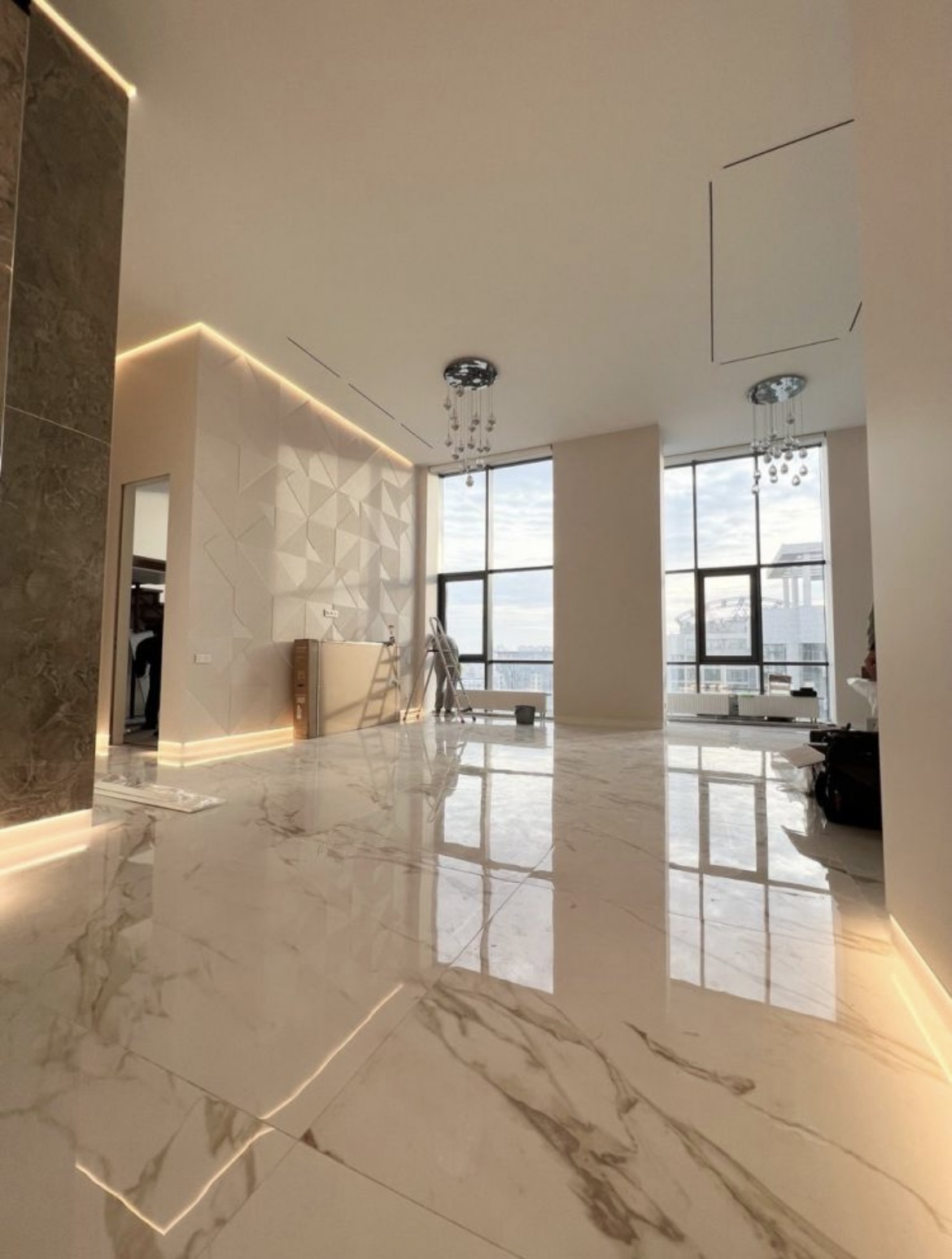 Drywall ceiling with spotlights, Nicosia